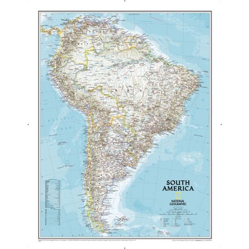 South America Classic Map