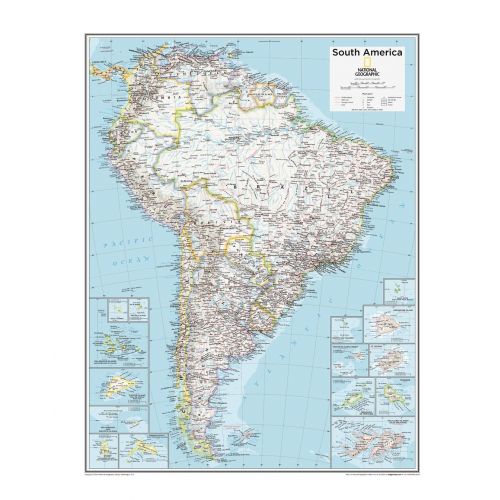 South America Political Atlas Of The World 10Th Edition Map