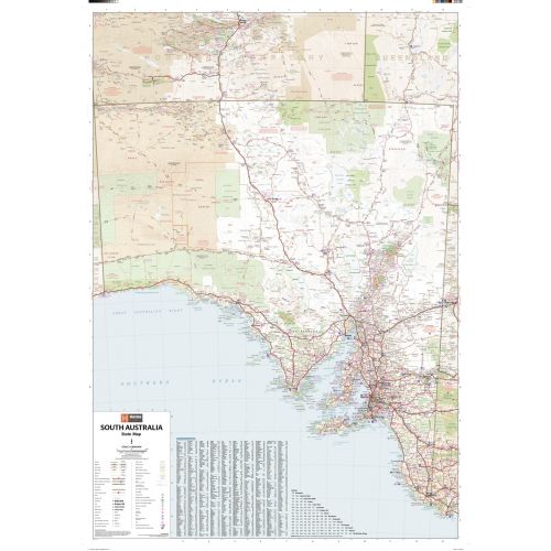 South Australia State Wall Map 2