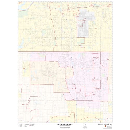 Southaven ZIP Code Map, Mississippi