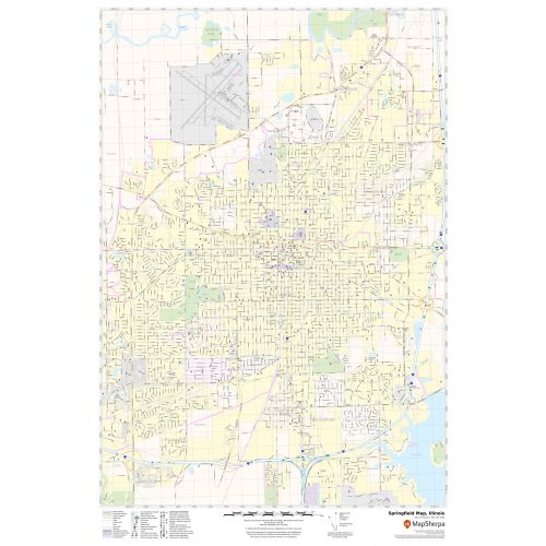 Springfield Map, IL