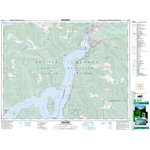 Squamish - 92 G/11 - British Columbia Map
