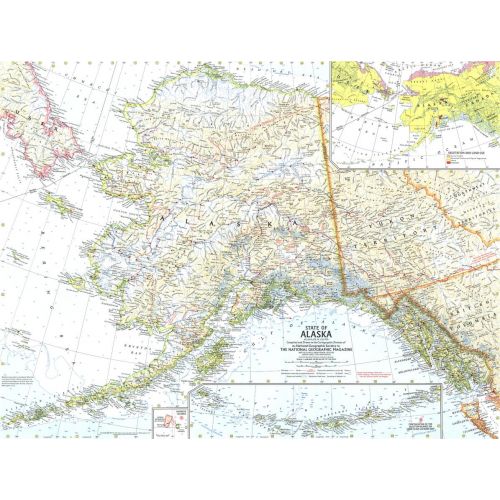State Of Alaska Published 1959 Map