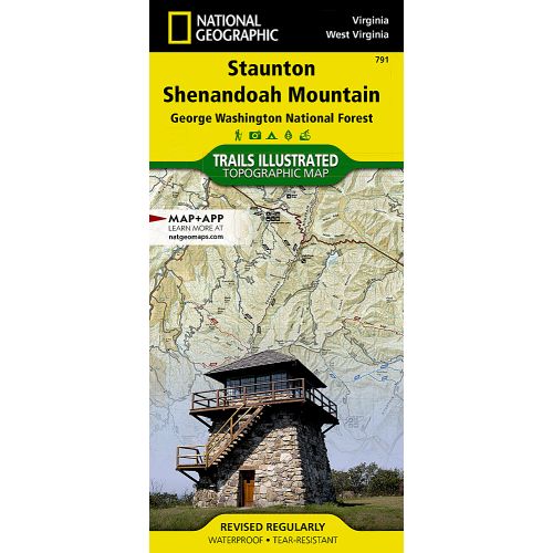 Staunton, Shenandoah Mountain Map [George Washington and Jefferson National Forests]