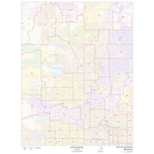 Westminster ZIP Code Map, Colorado