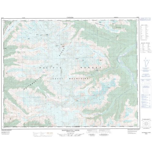 Whitemantle Creek - 92 N/3 - British Columbia Map