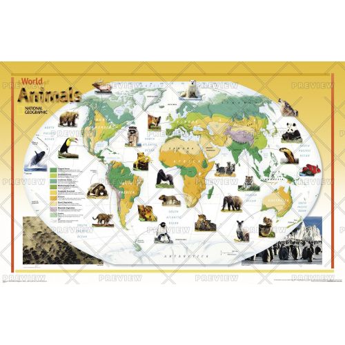World Of Animals Published 2004 Map