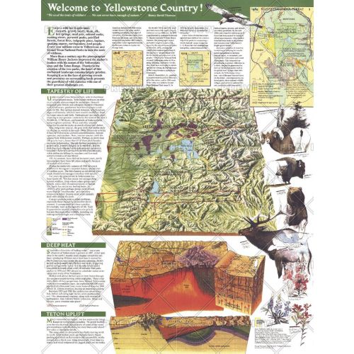 Yellowstone And Grand Teton Side 2 Published 1989 Map