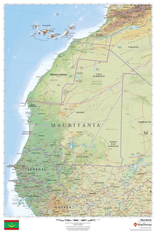 Mauritania Map