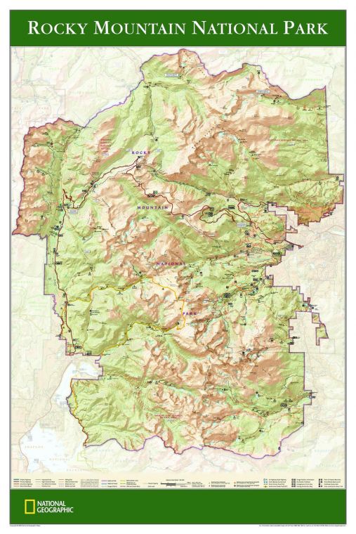 Rocky Mountain National Park Published 2005 Map