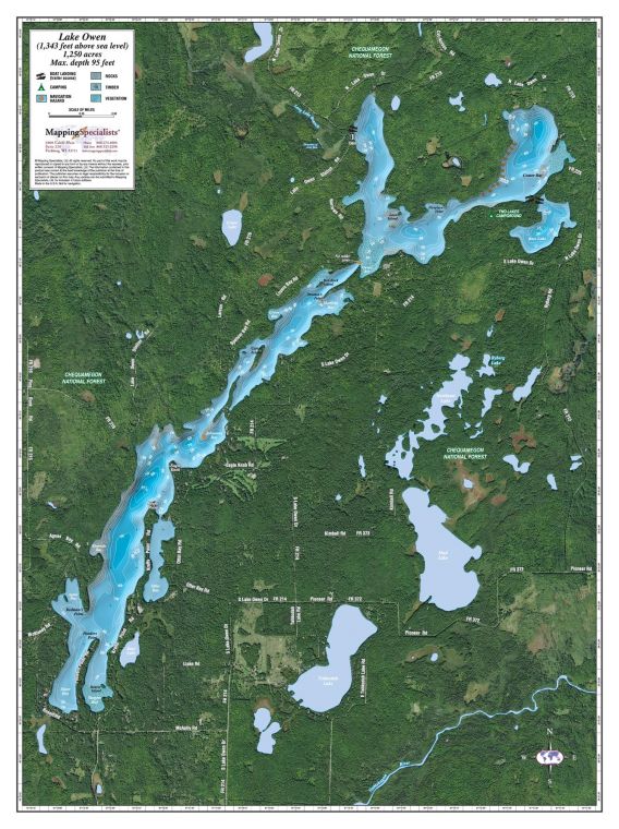 Owen Lake Map