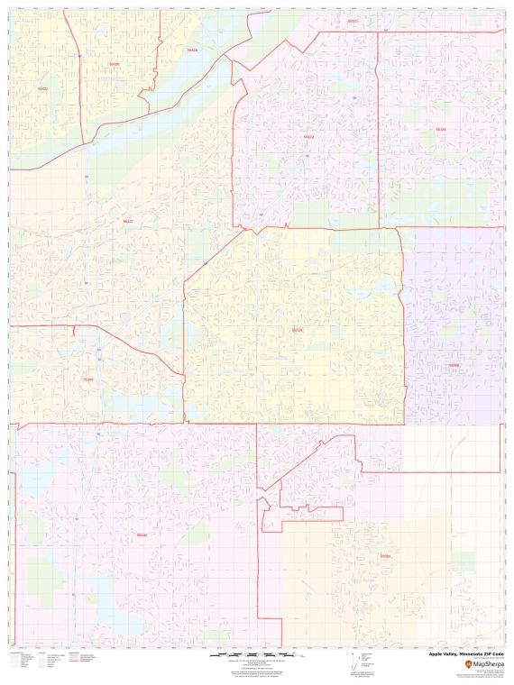 Apple Valley ZIP Code Map
