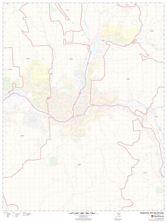 Binghamton ZIP Code Map