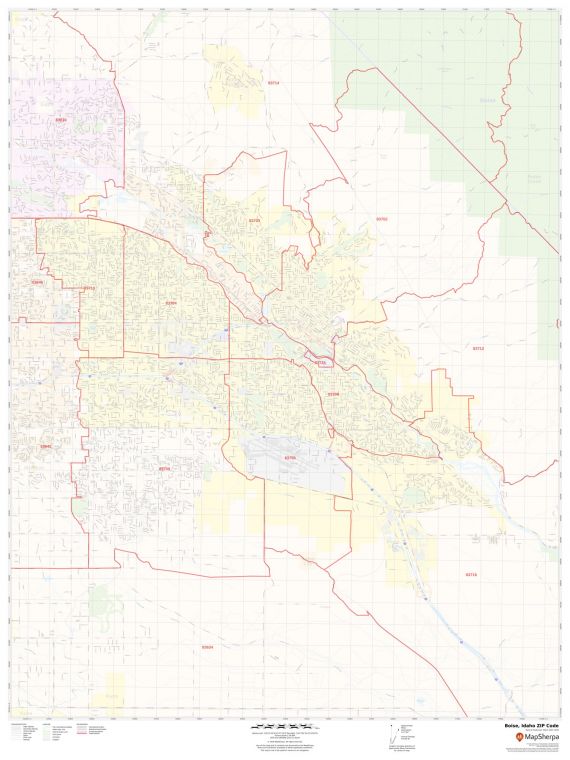 Boise ZIP Code Map