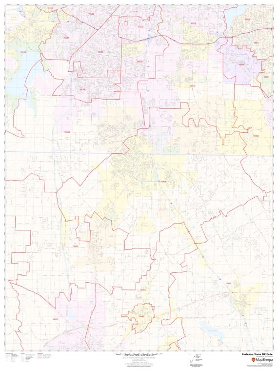 Burleson ZIP Code Map