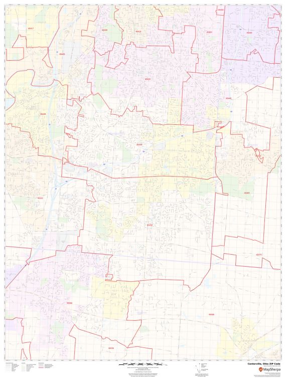 Centerville ZIP Code Map