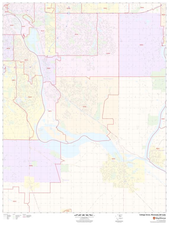 Cottage Grove ZIP Code Map