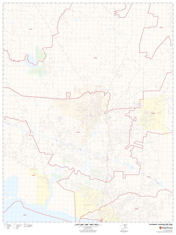Covington ZIP Code Map