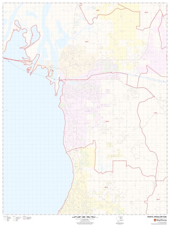 Daphne ZIP Code Map
