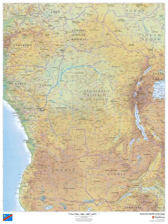 Democratic Republic Of The Congo Map