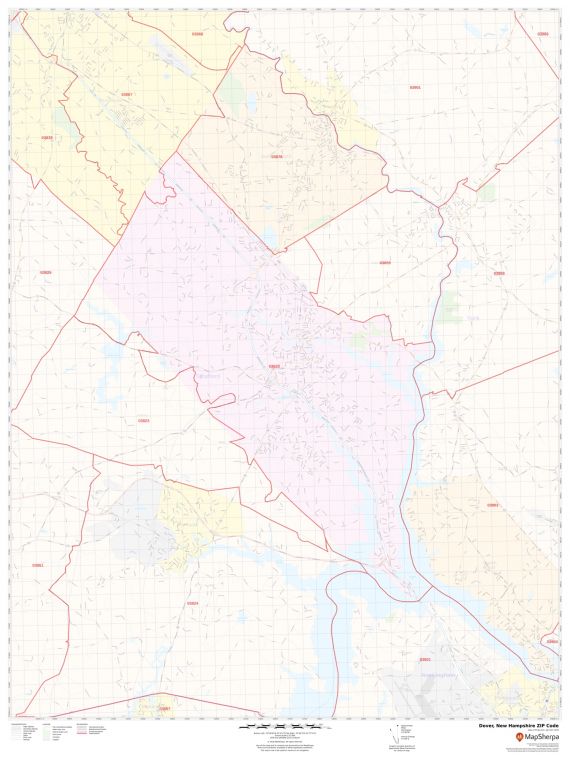 Dover ZIP Code Map