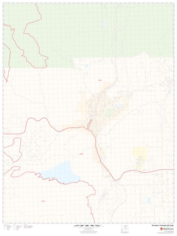 Durango ZIP Code Map