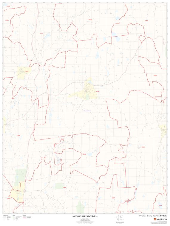 Dutchess County ZIP Code Map