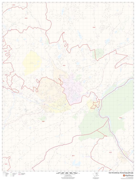 East Stroudsburg ZIP Code Map