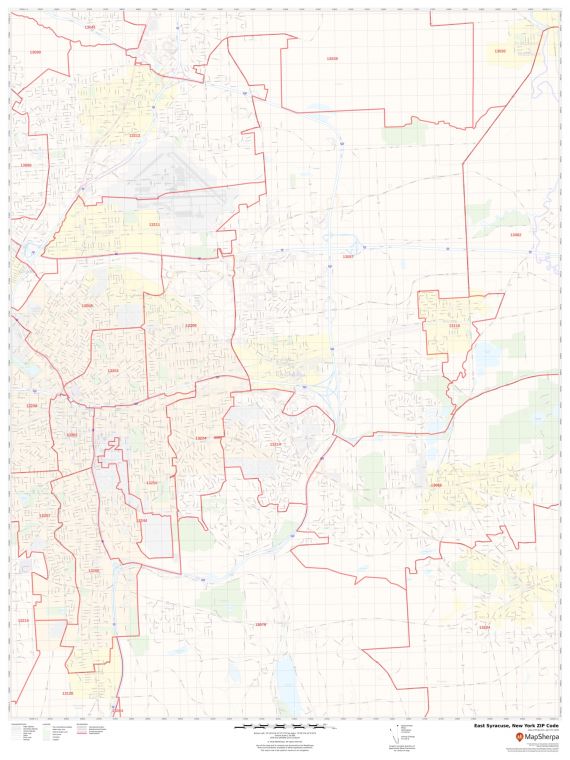 East Syracuse ZIP Code Map