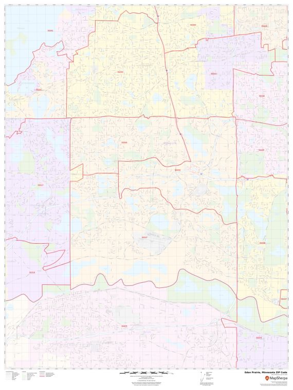 Eden Prairie ZIP Code Map