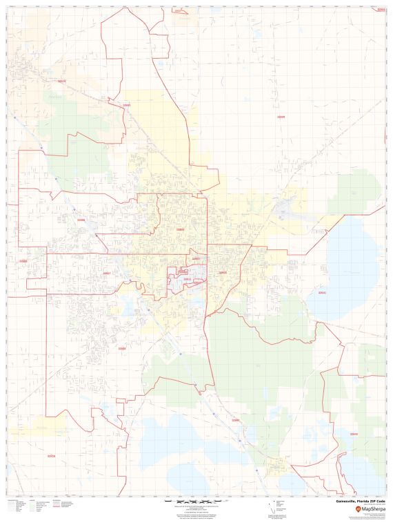 Gainesville ZIP Code Map