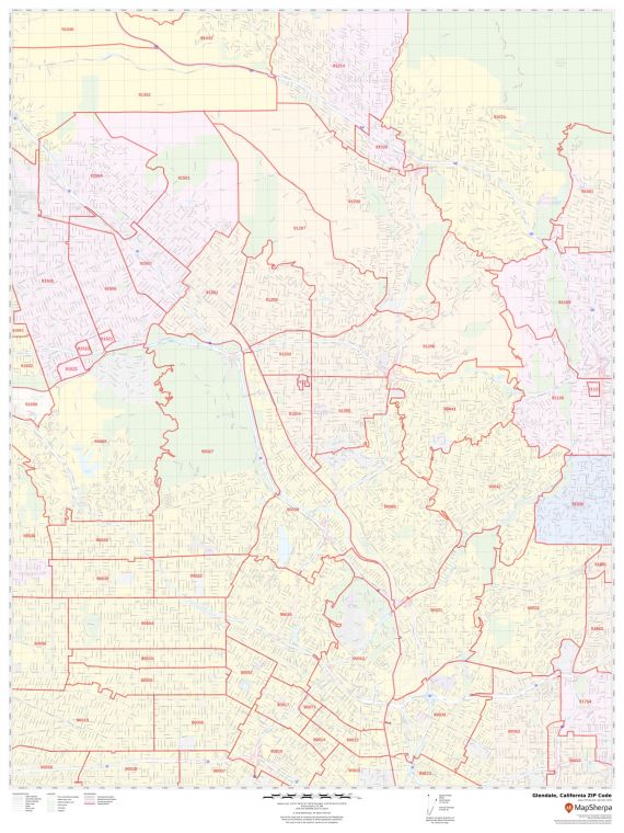 Glendale ZIP Code Map