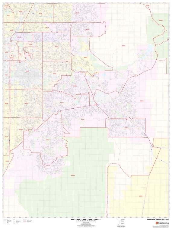 Henderson ZIP Code Map