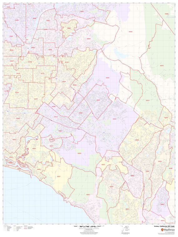Irvine ZIP Code Map