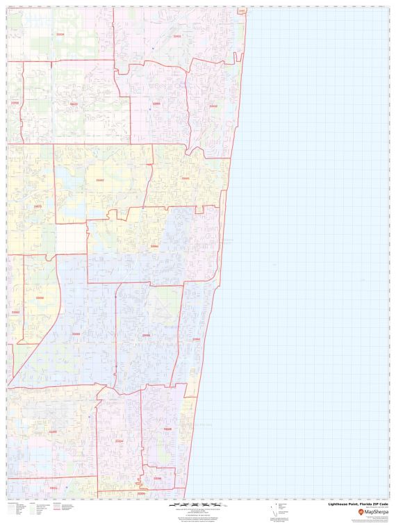 Lighthouse Point ZIP Code Map