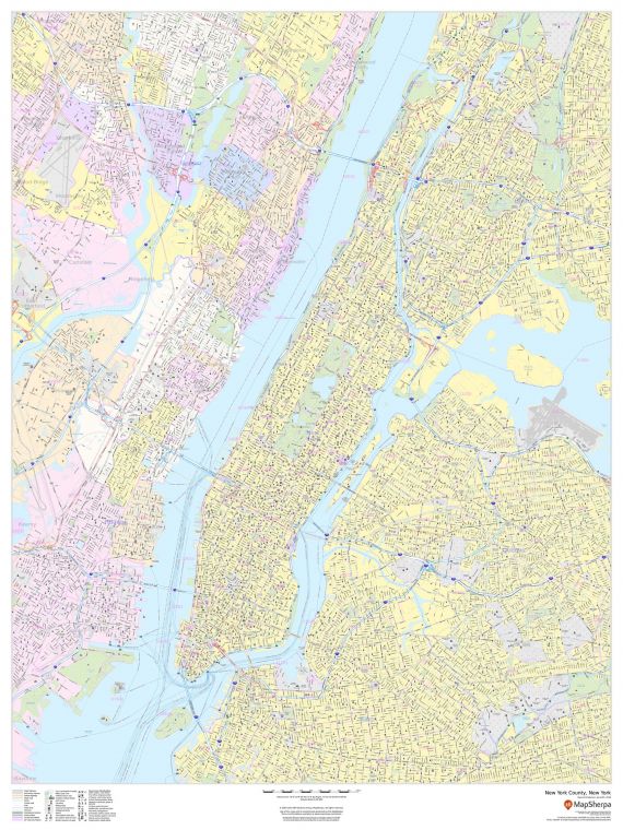 New York County New York Map