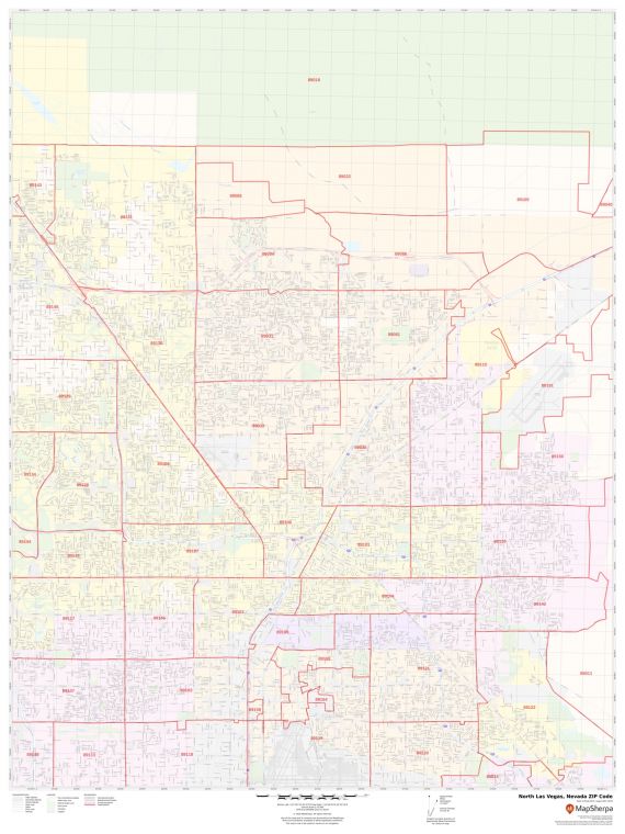 North Las Vegas ZIP Code Map