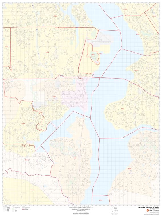 Orange Park ZIP Code Map
