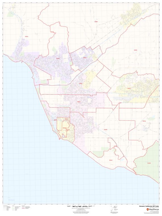 Oxnard ZIP Code Map
