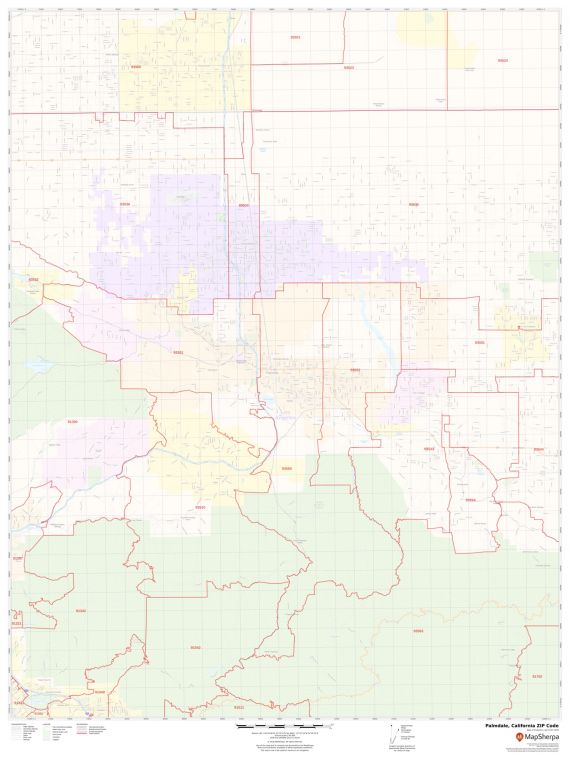 Palmdale ZIP Code Map