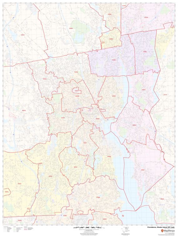 Providence ZIP Code Map