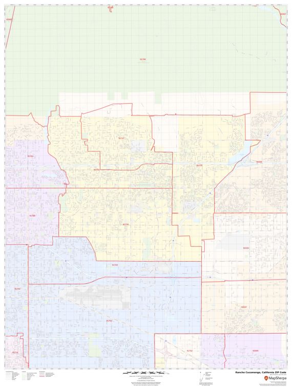 Rancho Cucamonga ZIP Code Map