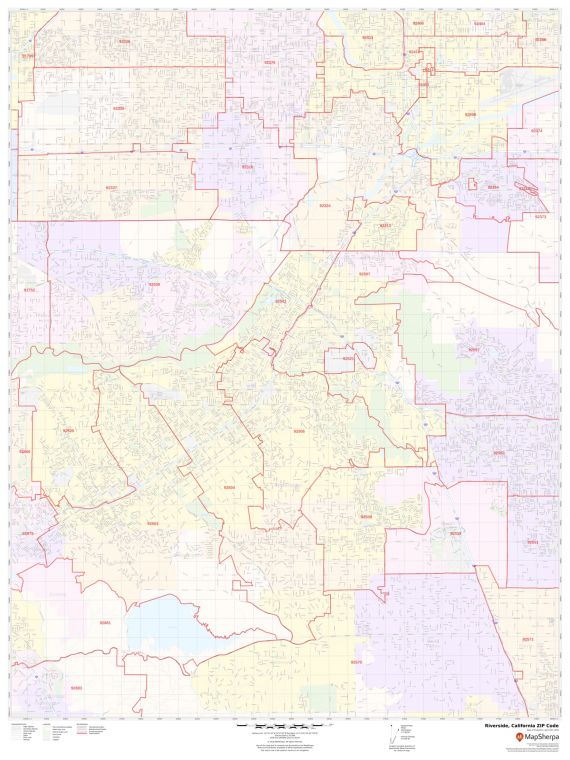 Riverside ZIP Code Map