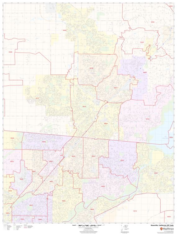 Roseville ZIP Code Map