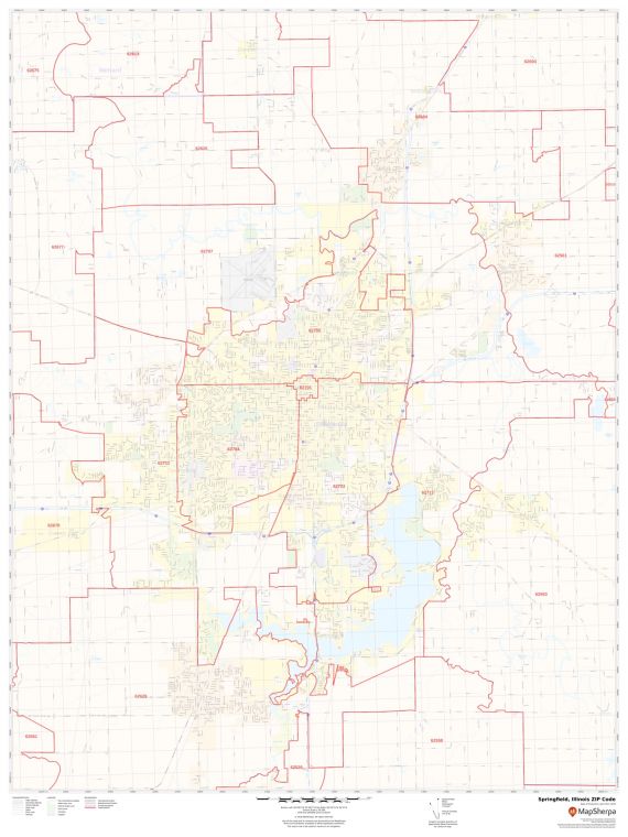 Springfield ZIP Code Map