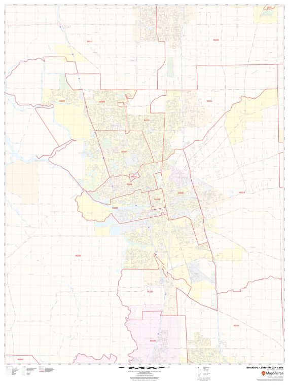 Stockton ZIP Code Map