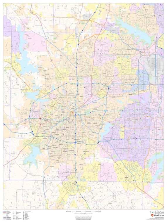 Tarrant County Texas Map