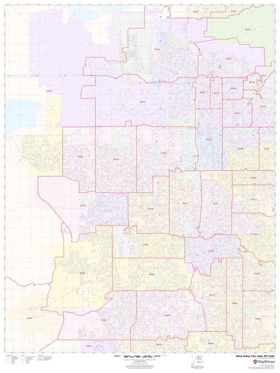 West Valley City ZIP Code Map