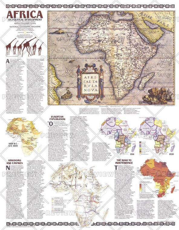 Africa Its Political Development Published 1980 Map