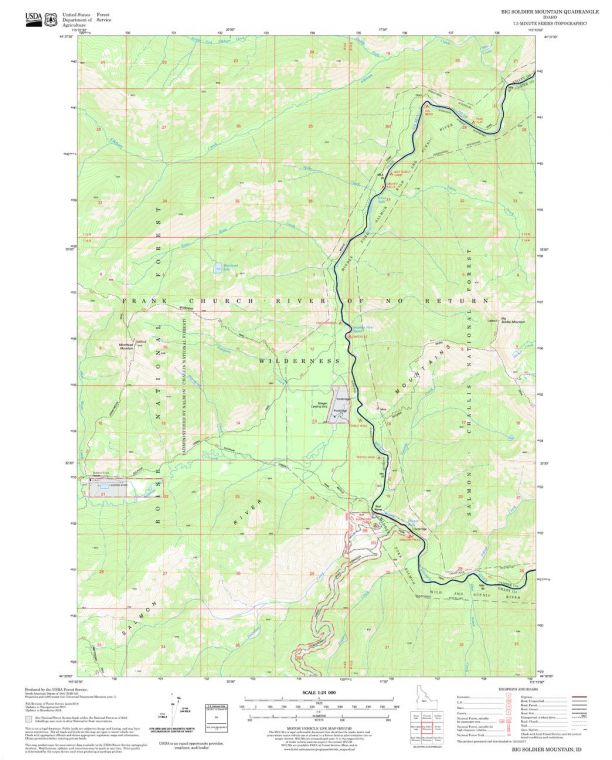Big Soldier Mountain Quadrangle Map